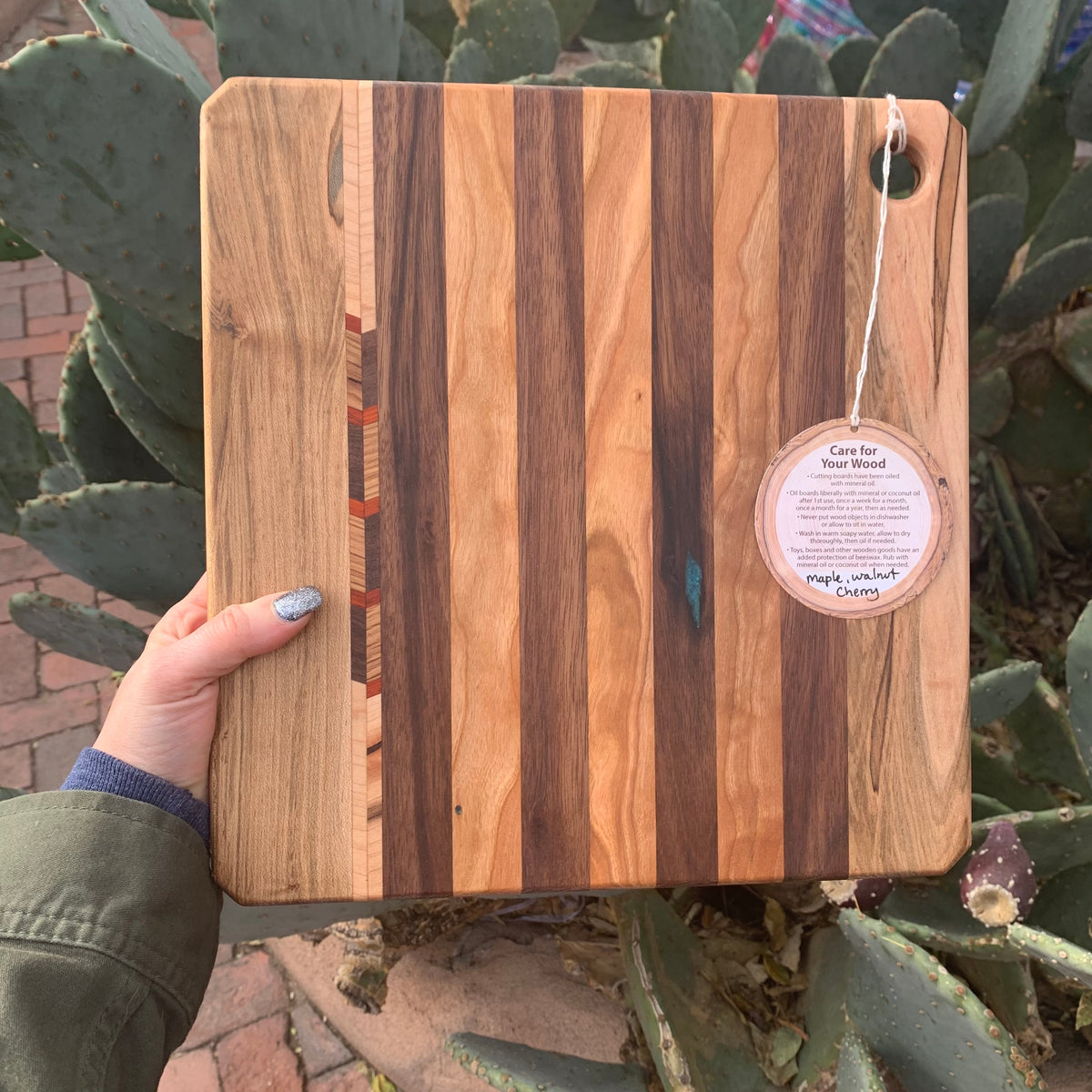 Walnut and Maple Wooden Cutting Board 11x17, 9x12 DIY Wood Crafts