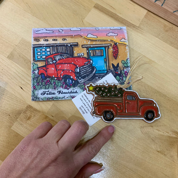Feliz Navidad Truck HolidayCard