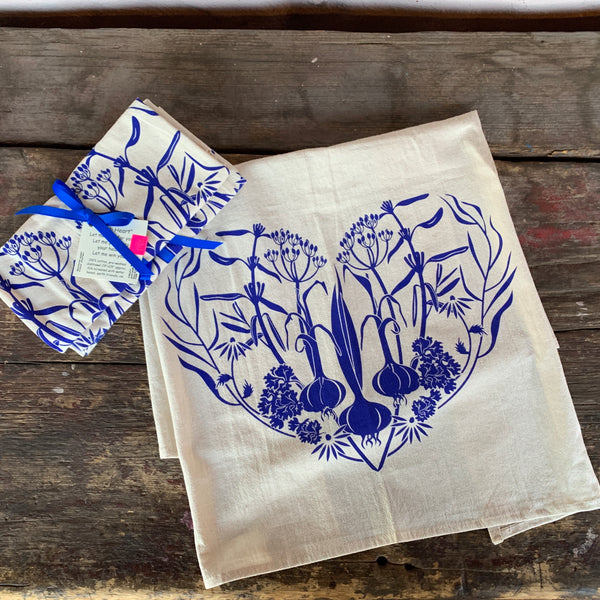 Herb Heart Dishtowel
