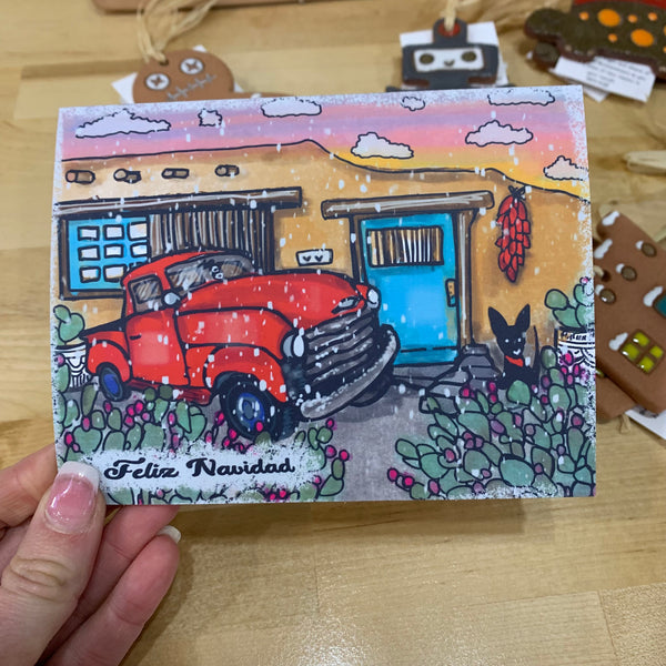 Feliz Navidad Truck HolidayCard