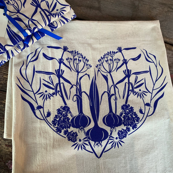 Herb Heart Dishtowel