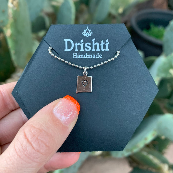 Drishti Handmade New Mexico State Necklace- choose one of four options