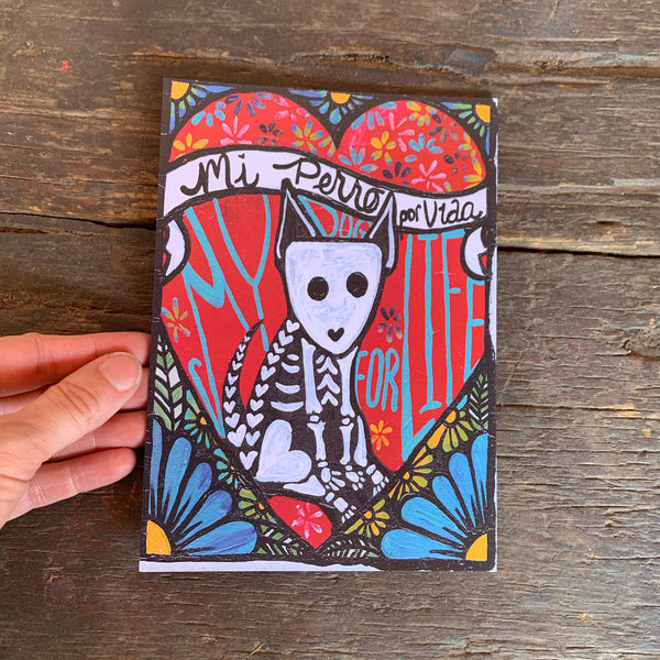 5x7 Mi Perro Por Vida- nikkizabicki mini print