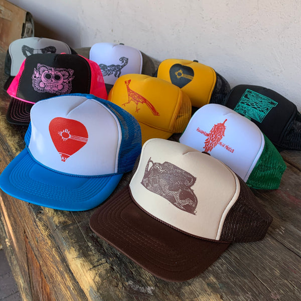 Blue and Red Balloon Trucker Hat