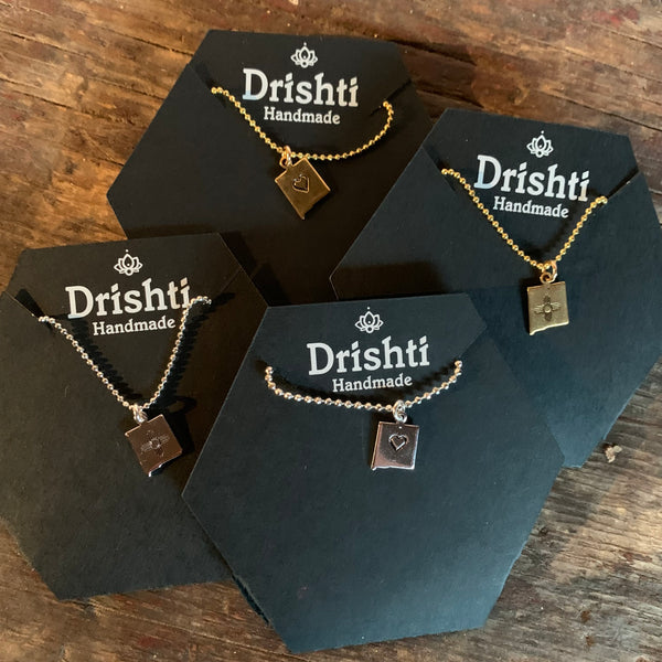 Drishti Handmade New Mexico State Necklace- choose one of four options
