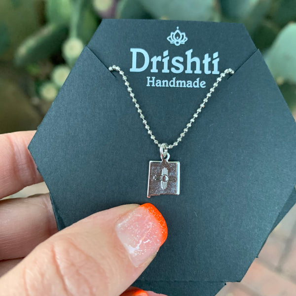 Drishti Handmade New Mexico State Necklace- choose one of four options