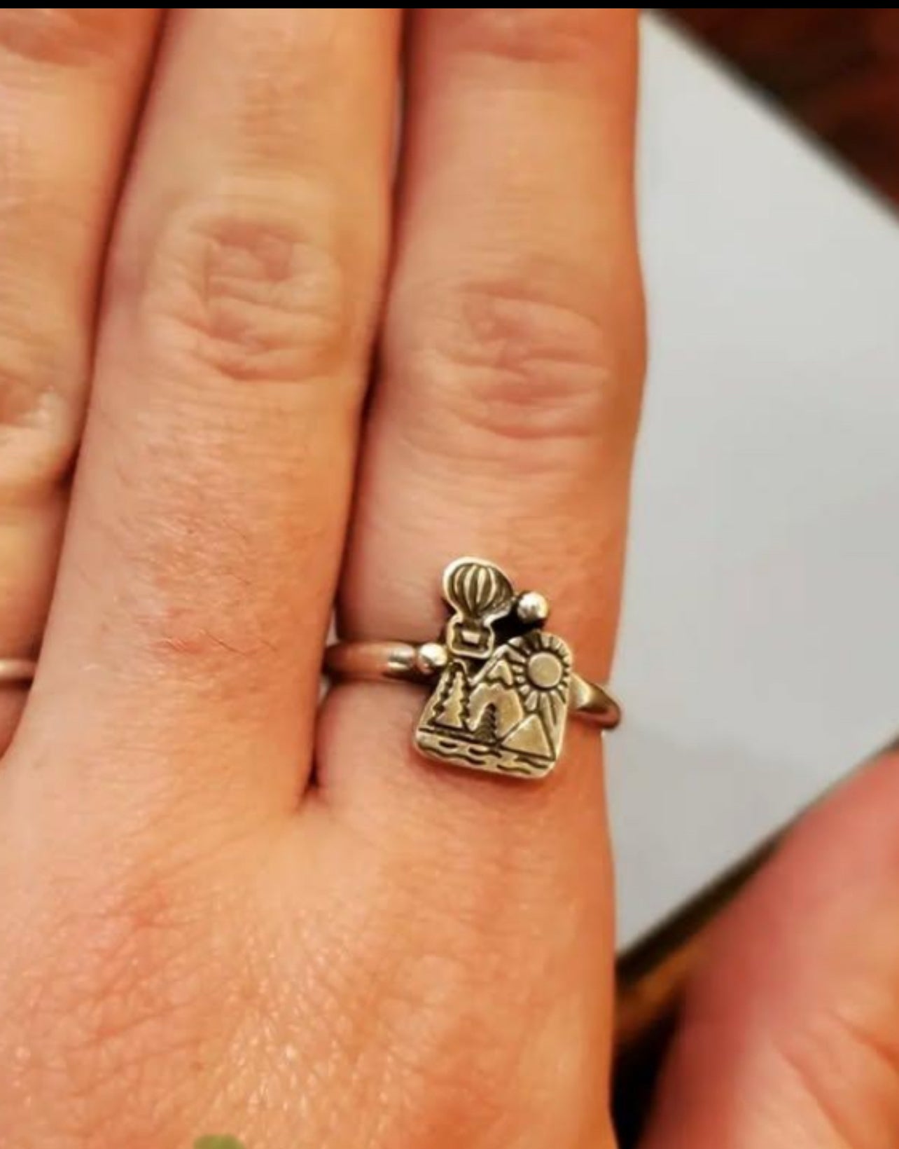 Silver Rocket Mountain Ring