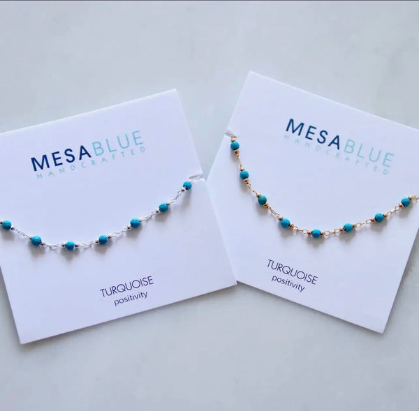 Mesa Blue Turquoise beaded bracelet
