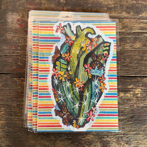 Cactus Heart “Protection”  5x7 NikkiZabicki mini print