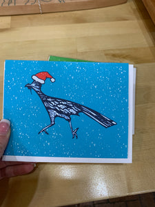 Roadrunner Santa Greeting Card