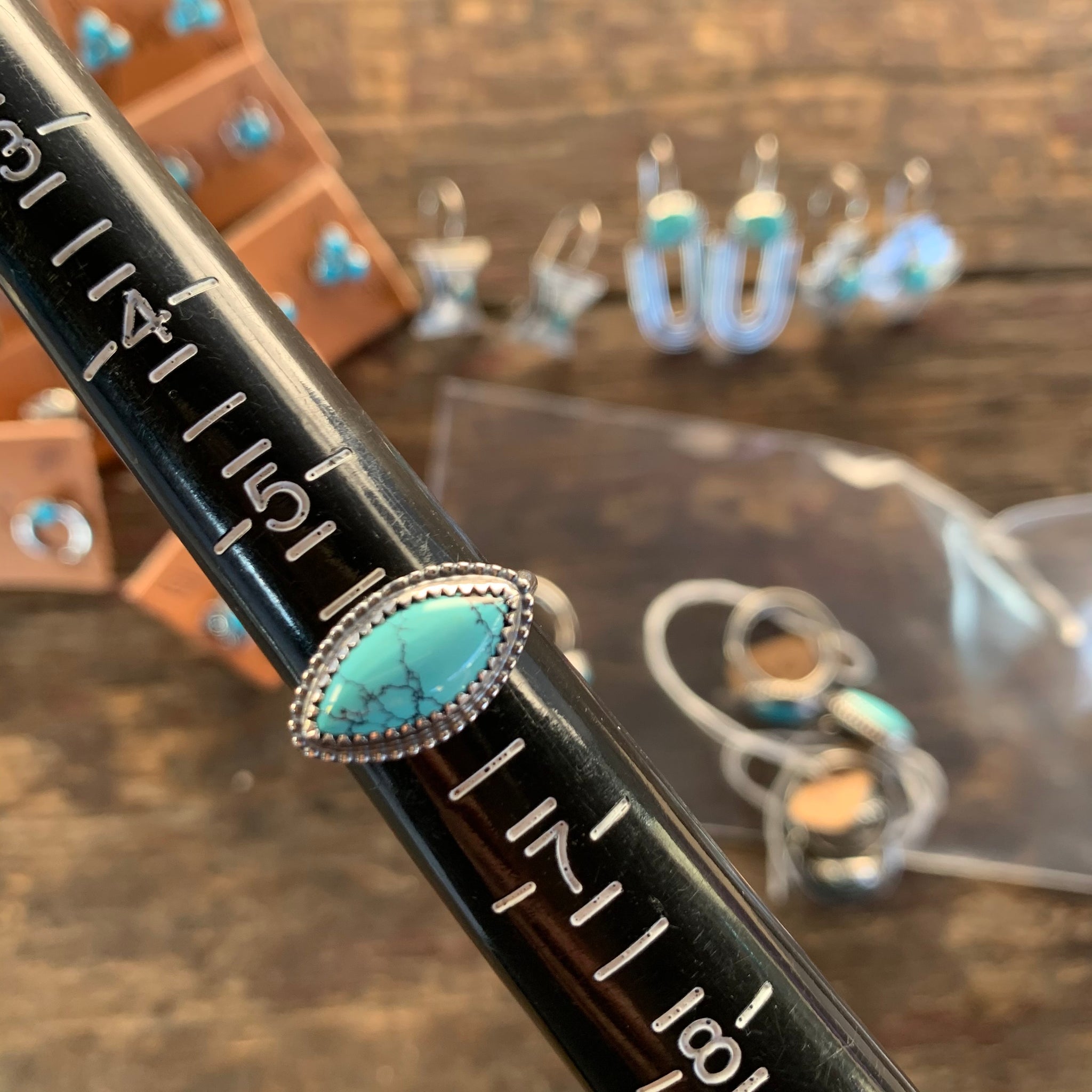 Size 6 Turquoise Stacker Ring