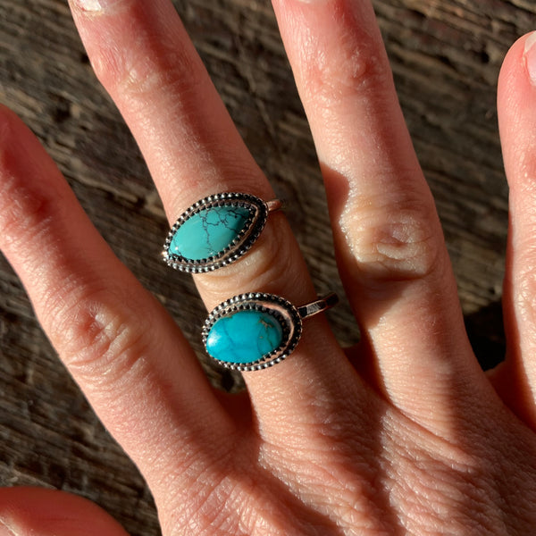 Size 6 Turquoise Stacker Ring