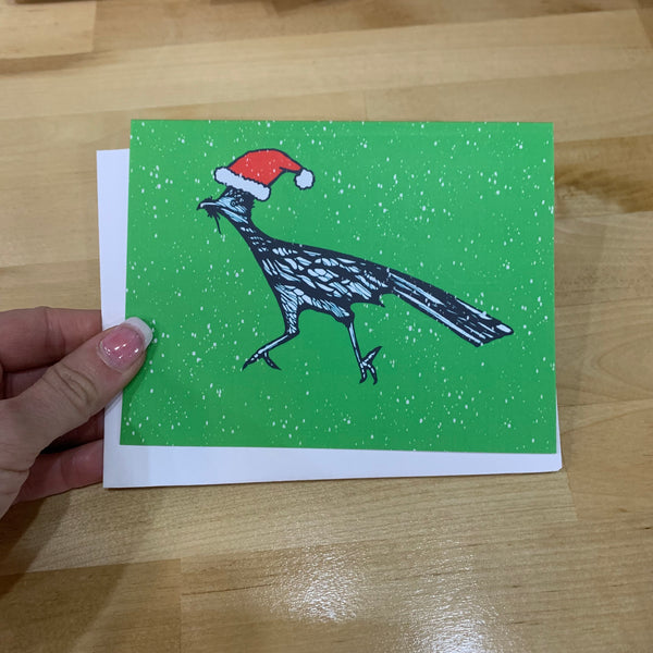 Roadrunner Santa Greeting Card