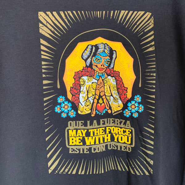 May  the force be with you- Black Zip Up Unisex Hoodie