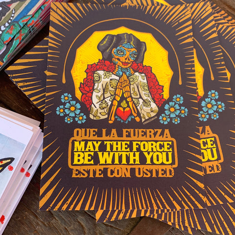 May the Force be with You 5x7 NikkiZabicki mini print