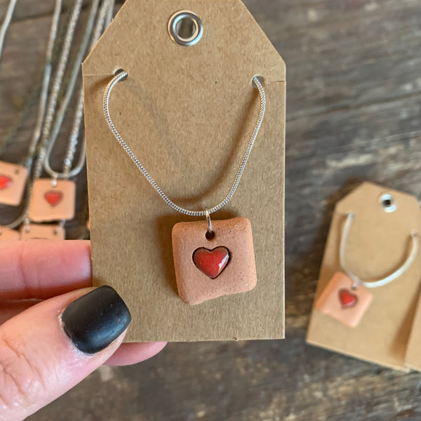 New Mexico Heart Charm Necklace