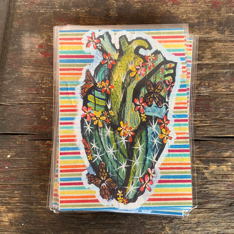 Cactus Heart “Protection”  5x7 NikkiZabicki mini print