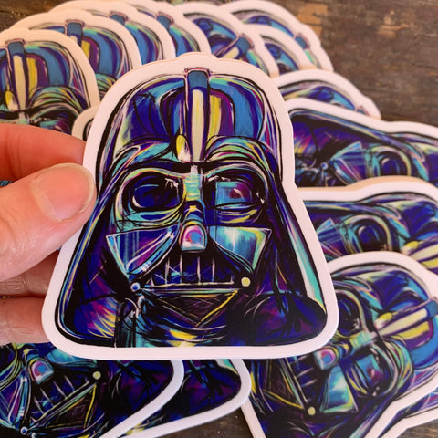 Darth Vader Sticker- Kim Jackson Original Art